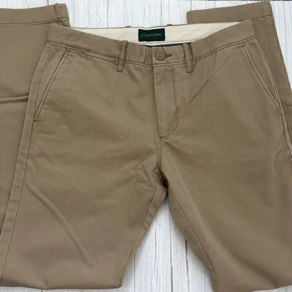 J. Crew 484 Slim-Fit Broken-In Chino Pants in Tan Sz 30w/32L